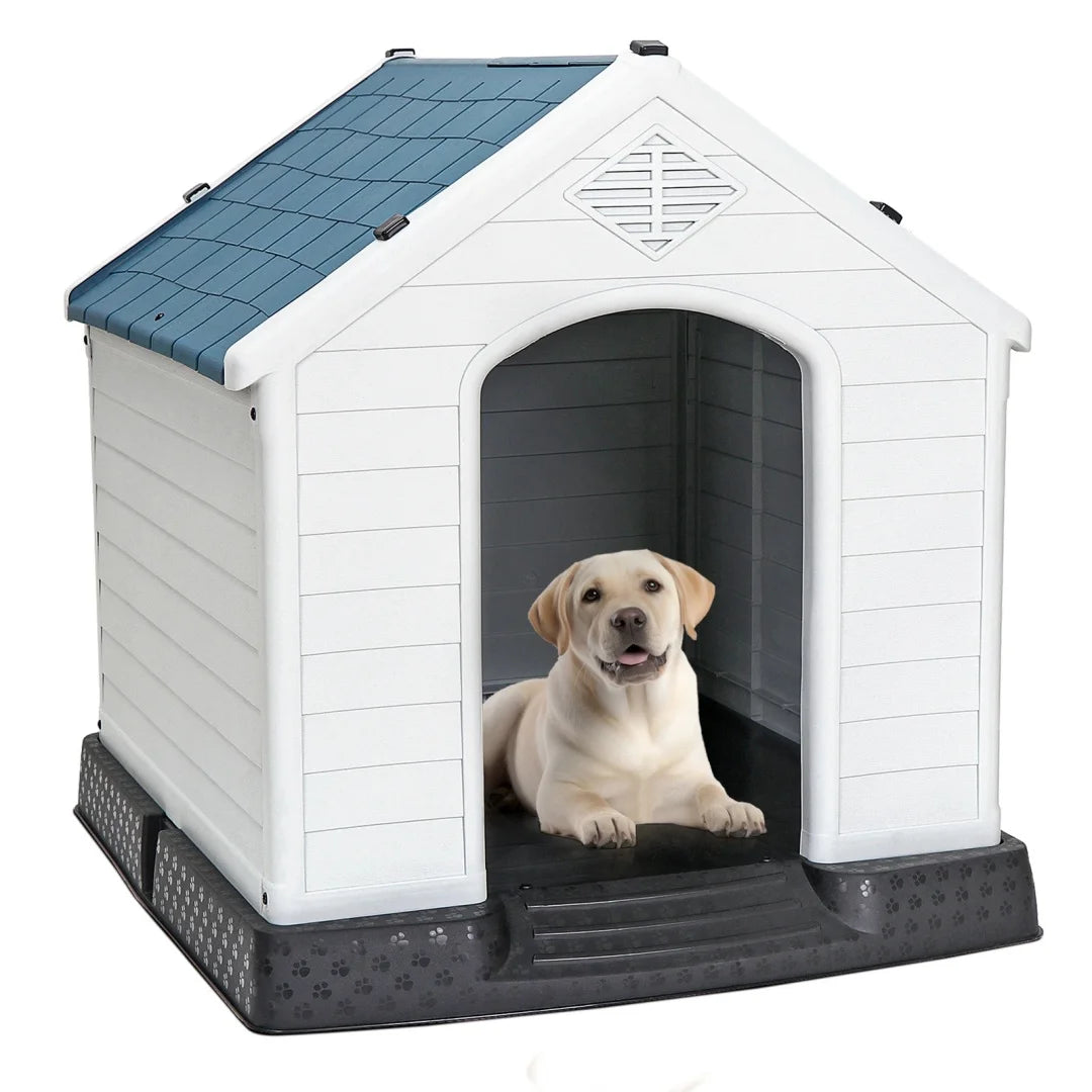 Durable Plastic Indoor Outdoor Dog House With Ventilation
