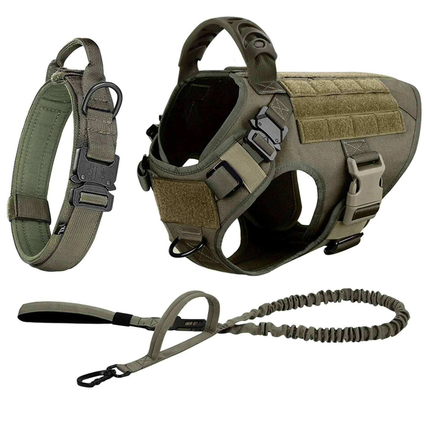 Dog Harness And Leash Set With Training Vest For Walks