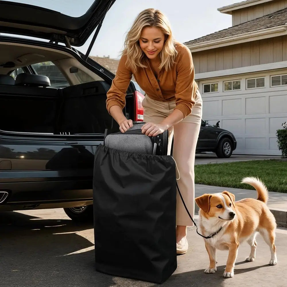 Foldable Three Wheel Pet Stroller With Breathable Carrier