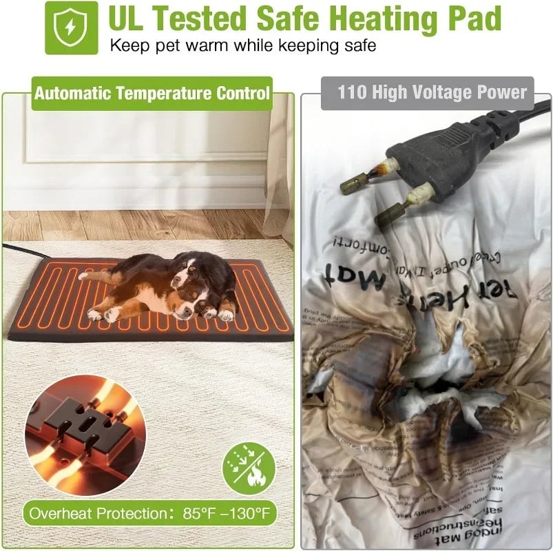 GUTINNEEN Outdoor Heated Dog House With Insulation And Pad