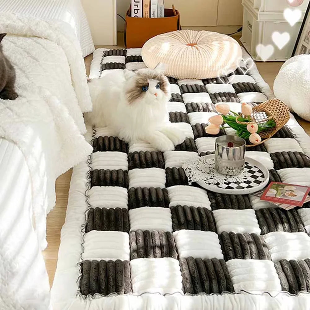 Waterproof Coral Fleece Dog Bed Mat Anti Slip Cushion Protector