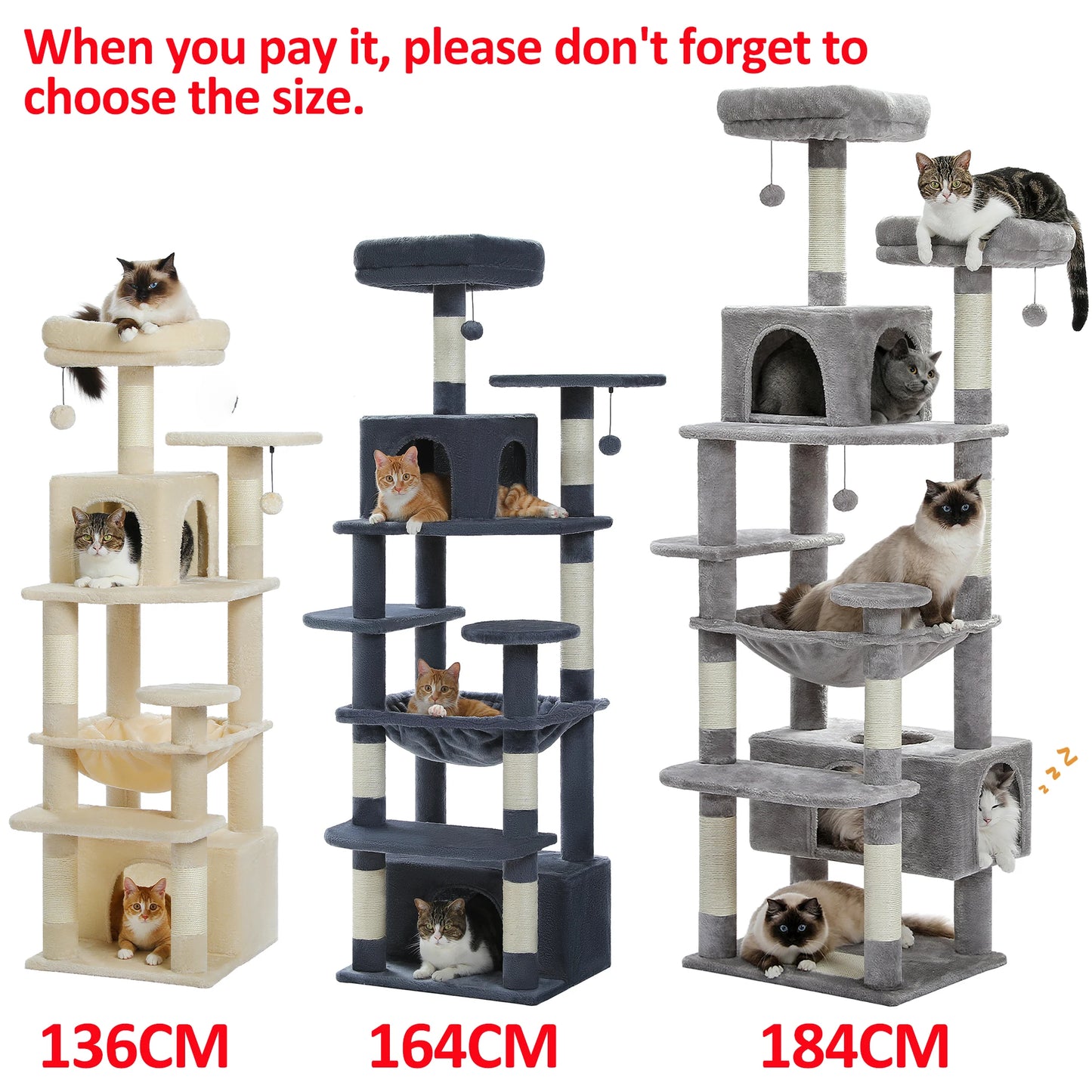 PAWZ Road Indoor Cat Tree With Sisal Scratching Posts
