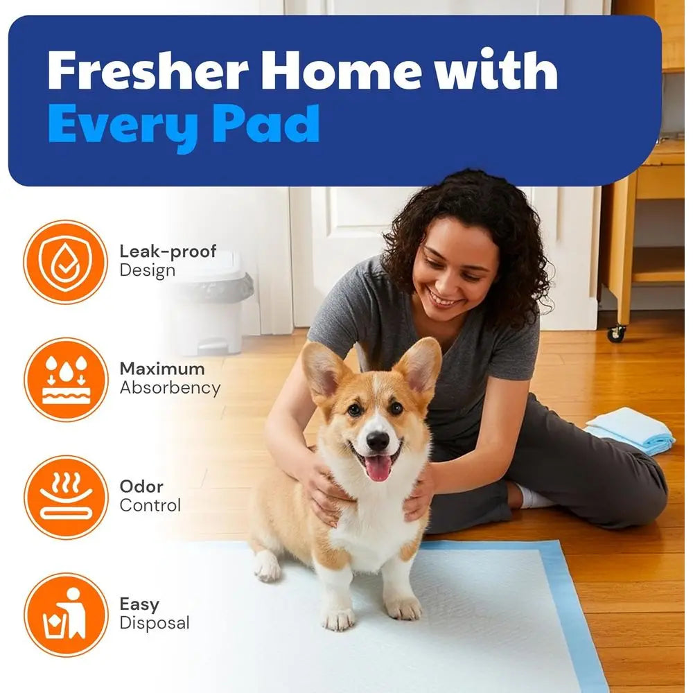 Puppy Training Pads Ultra Absorbent Quick Dry Gel 50 Count