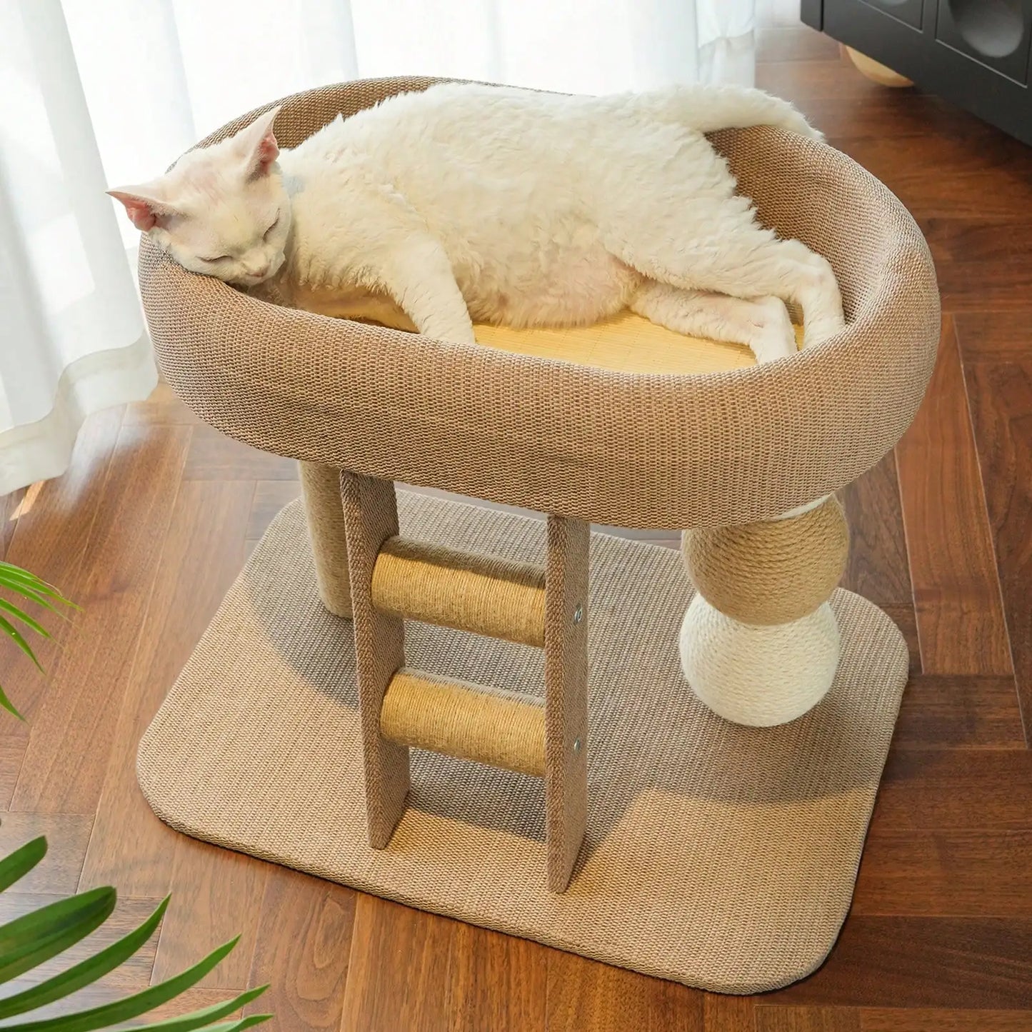 XMSJ Multi-Level Cat Tree With Scratching Post And Bed