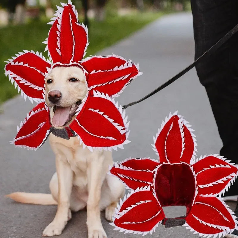 Floral Puppy Cosplay Headband Pet Costume For Dogs And Cats