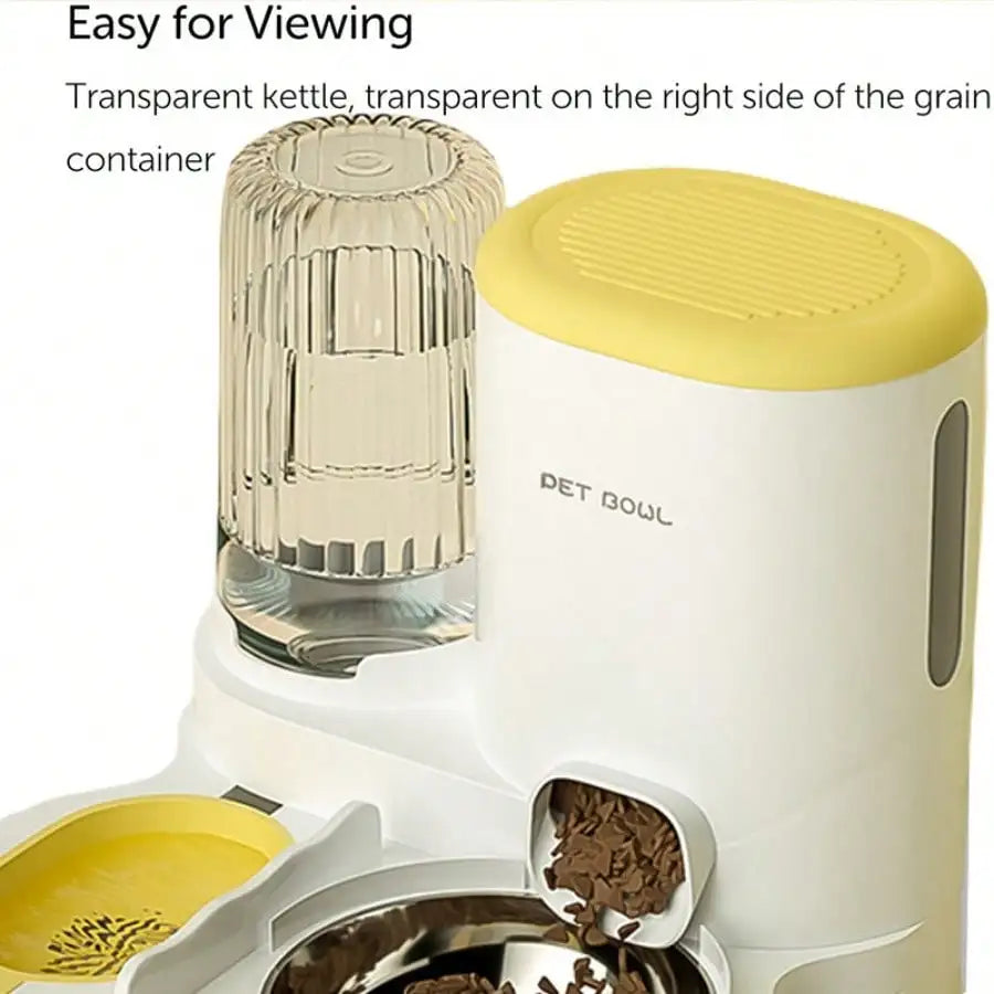2 In 1 Automatic Pet Feeder Water Dispenser Detachable