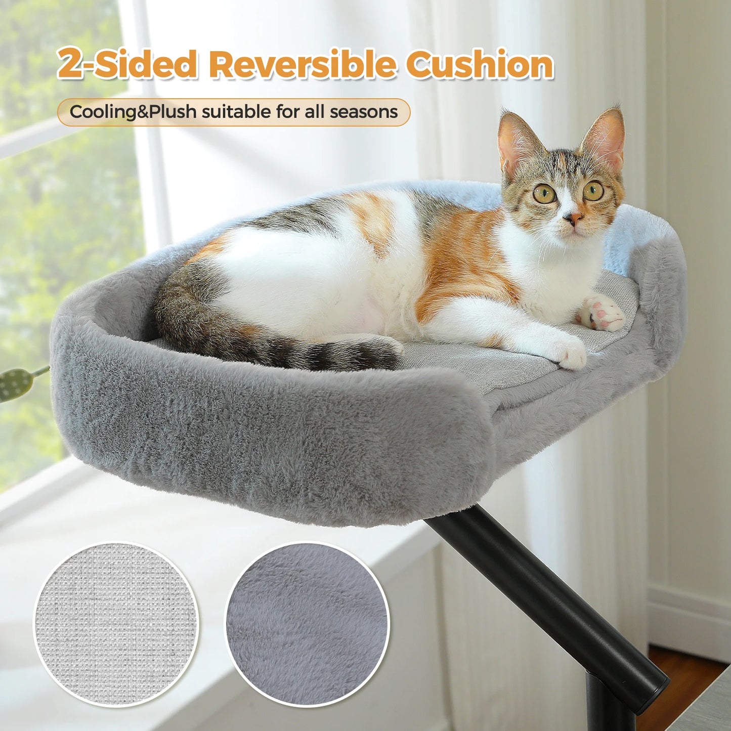 PAWZ Road Cat Desk Bed 360 Degree Adjustable Rotatable Cat Stand and Hammock