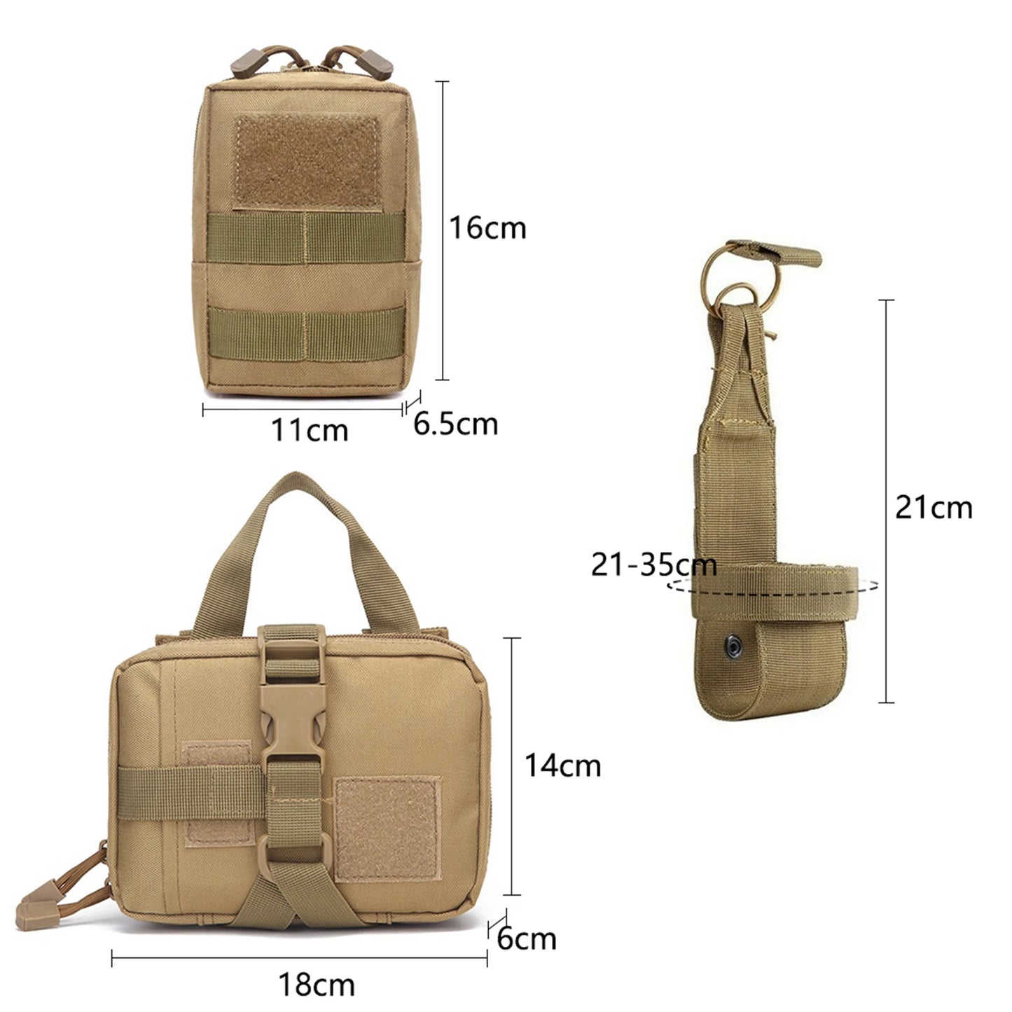 Nylon Tactical Dog Harness Vest With Molle Pouches