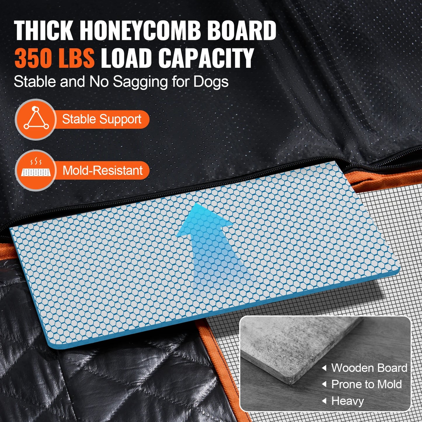 SucceBuy Back Seat Extender Dog Car Seat Cover Mesh Window