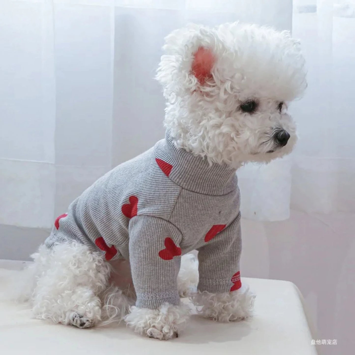 Valentine Love Print Pet Bottom Shirt For Dogs And Cats