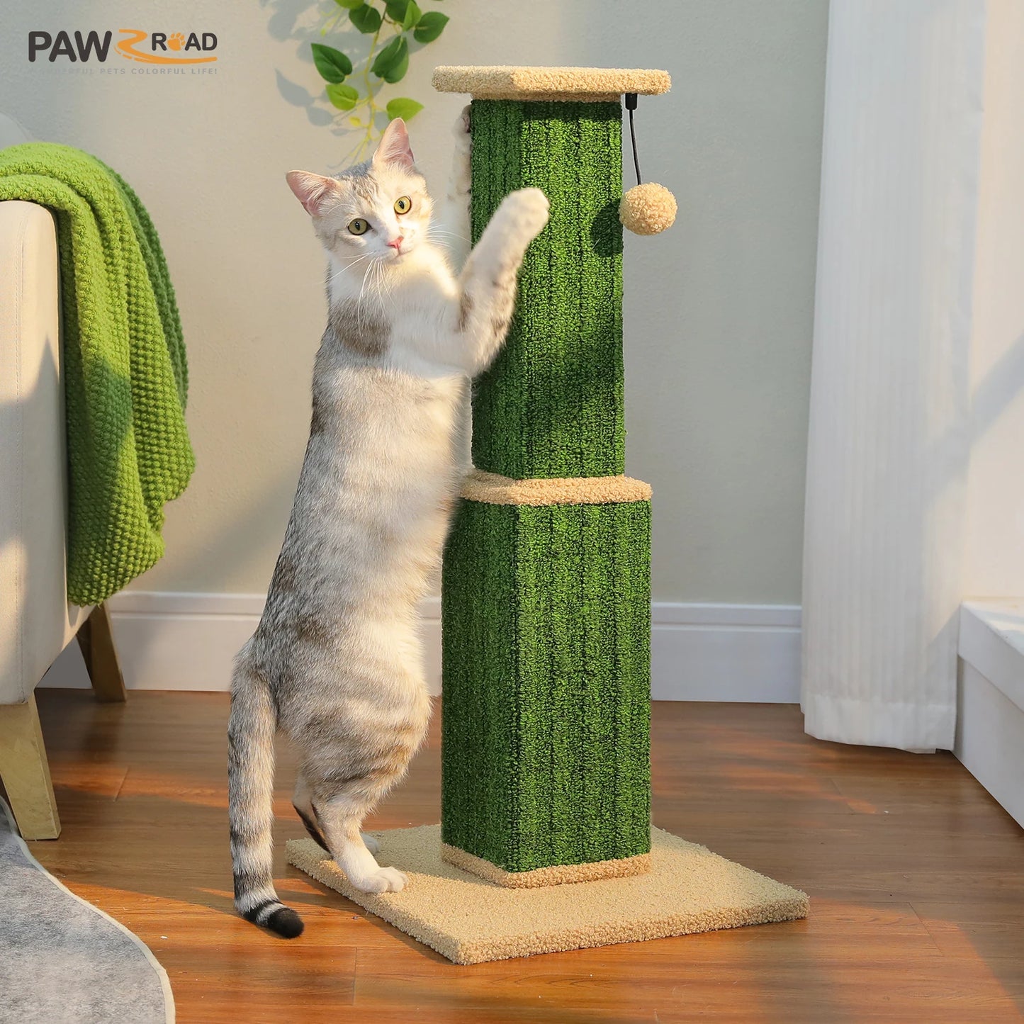 PAWZ Road Large Cat Scratching Post Indoor Sisal Ball Toy