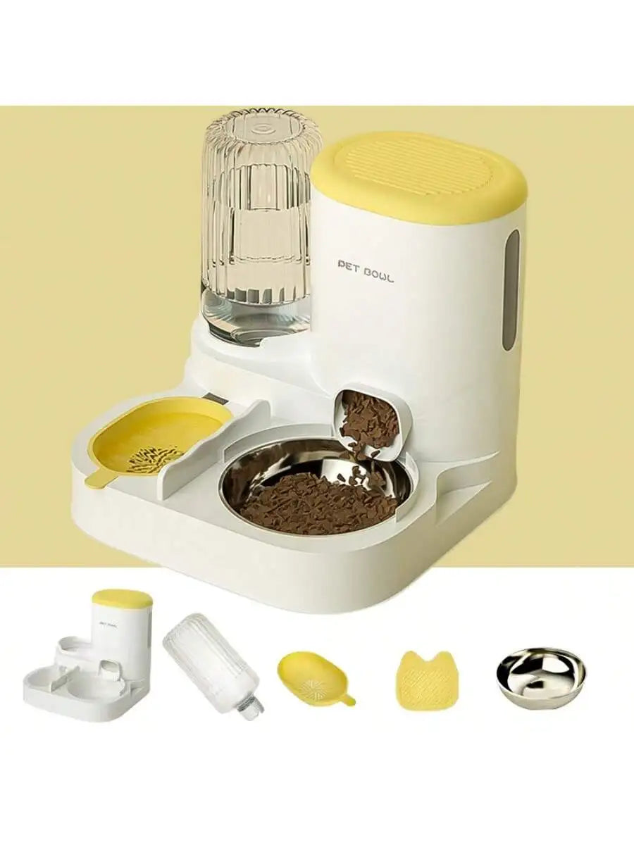2 In 1 Automatic Pet Feeder Water Dispenser Detachable