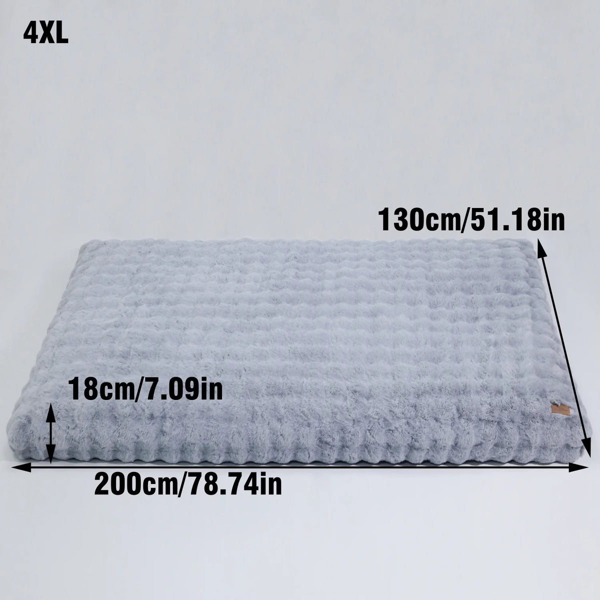 Bingopaw Ultra Plush Dog Bed With Removable Thick Foam Cushion