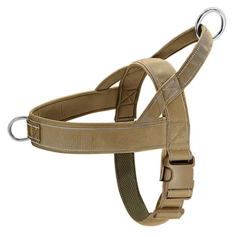 Tactical Anti-Pull Dog Harness 1000D Nylon Adjustable