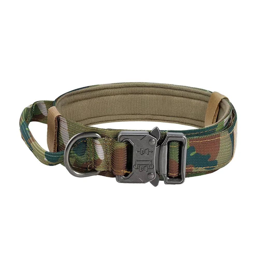 Adjustable Tactical Dog Collar And Leash Set With Control Handle