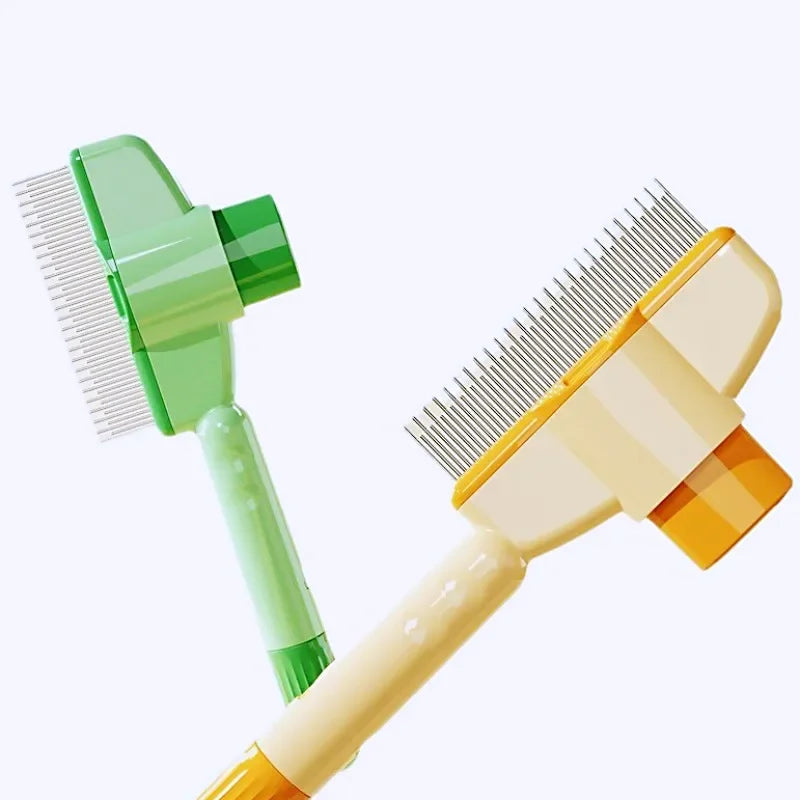 Dog Comb Pet Hair Remover Self Cleaning Massage Grooming Brush