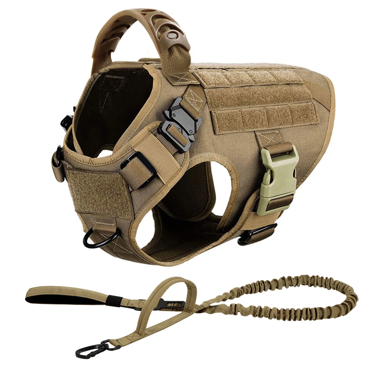 Tactical Dog Harness Leash Set For Large Dogs Training