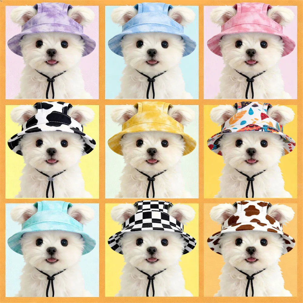 Summer Cat Dog Sunscreen Fisherman Hat for Cats and Dogs