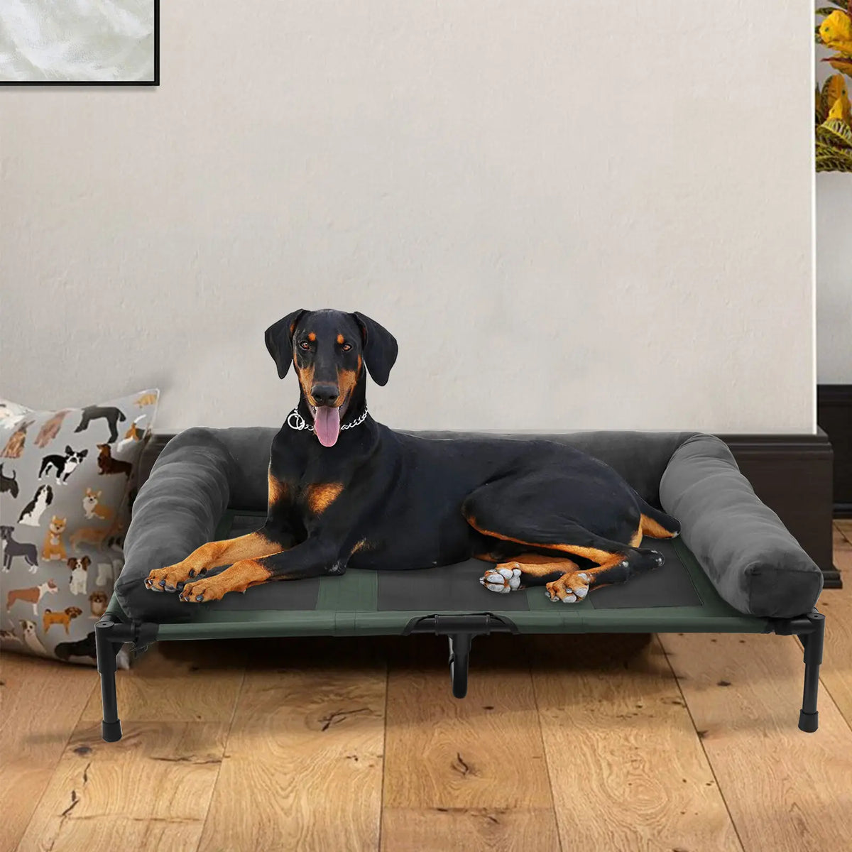 Bingopaw Elevated Pet Lounger Bed With Breathable Cooling Design