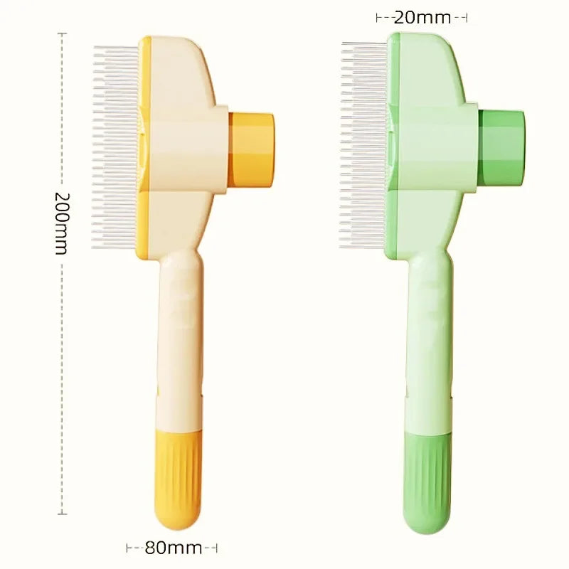 Dog Comb Pet Hair Remover Self Cleaning Massage Grooming Brush