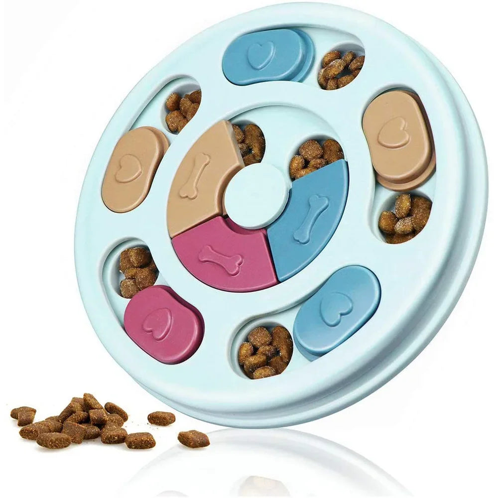 Dog Puzzle Feeder Toy Non Slip Interactive Slow Dispenser
