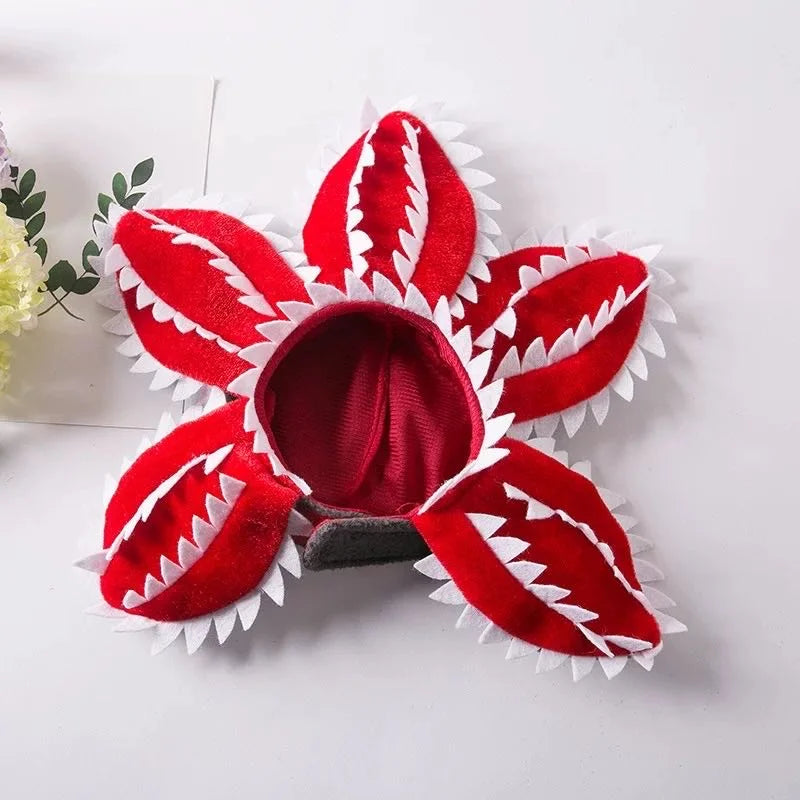 Floral Puppy Cosplay Headband Pet Costume For Dogs And Cats