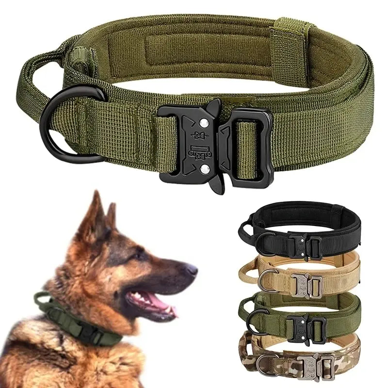 NONE CN Outdoor Tactical Dog Collar With Breathable Nylon