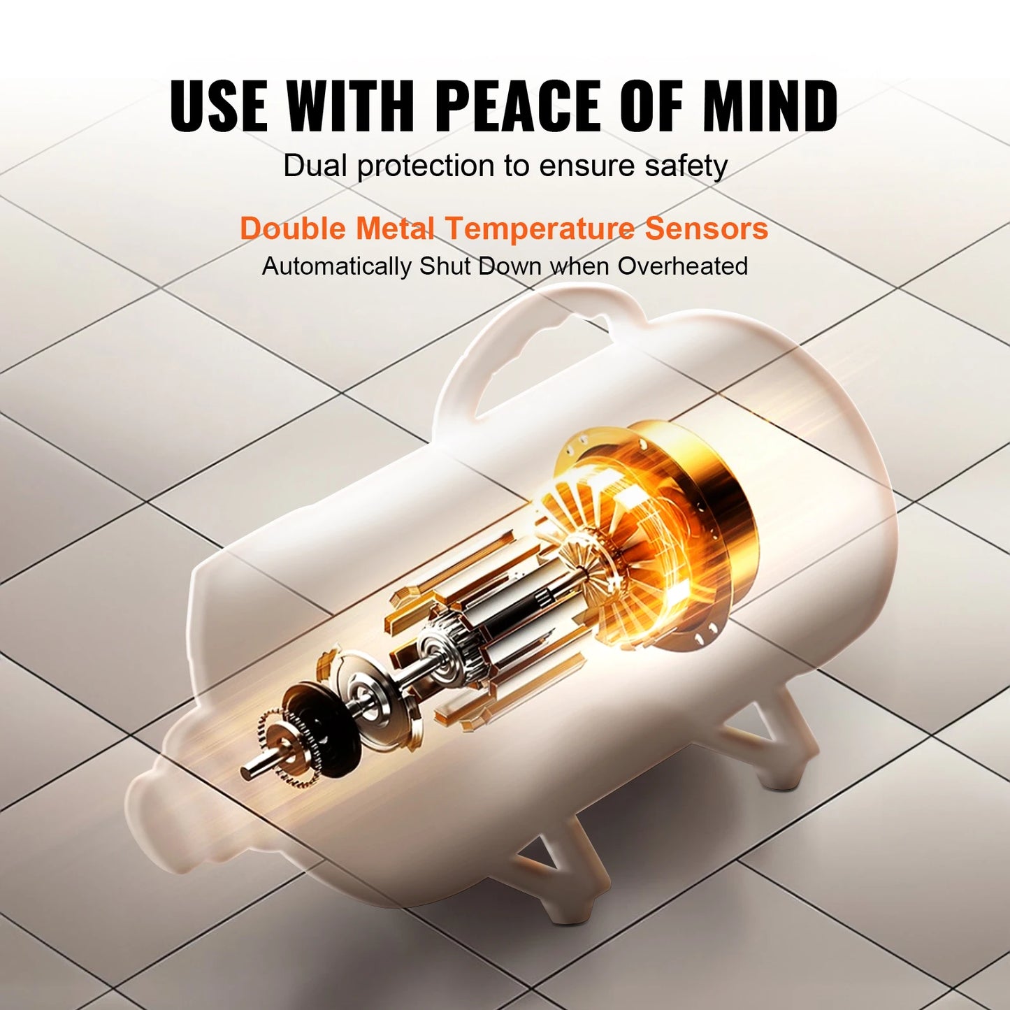SucceBuy 2000W Dog Blow Dryer With Adjustable Speed For Pets