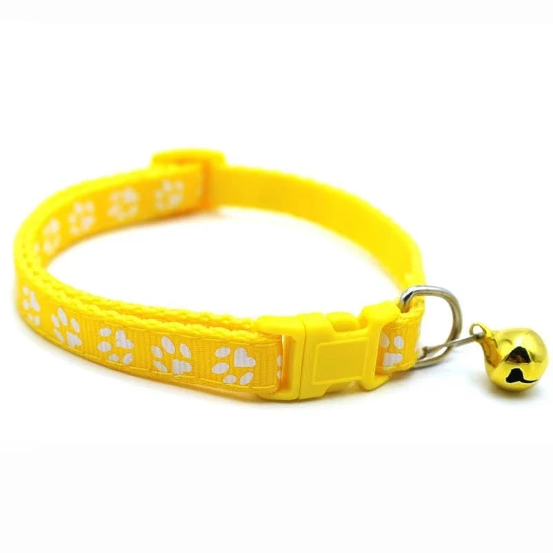 Adjustable Cat Collar With Bell And Ribbon For Pets