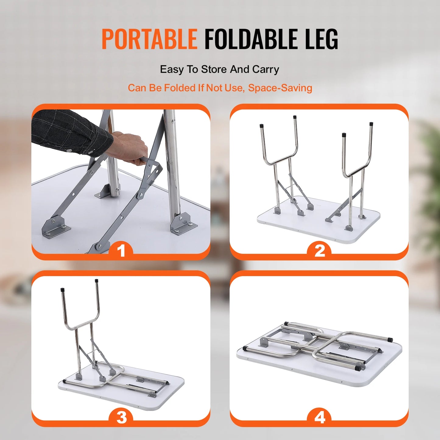 SucceBuy Two Arm Pet Grooming Table With Clamp Folding Stand