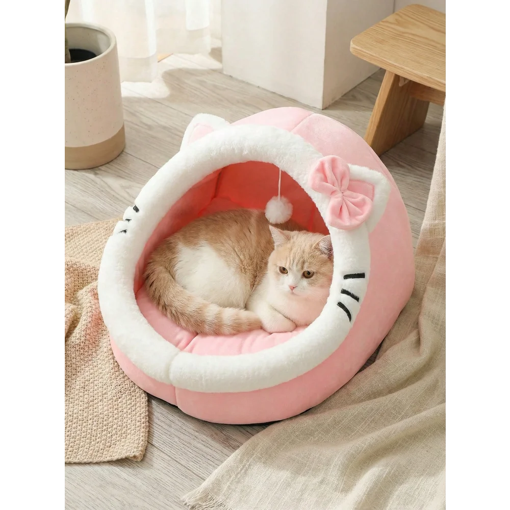 XMSJ Cat Cave Bed Indoor Cozy Washable Warm Pet House