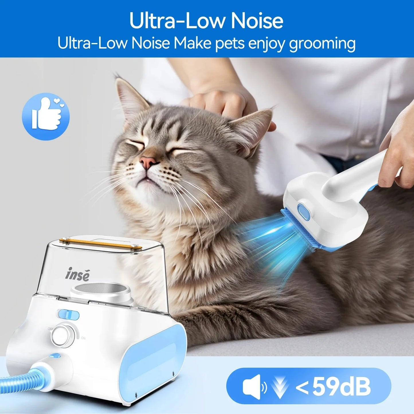 INSE P30 Bagless Ultra-Low Noise Vacuum With 4.5L Dust Box