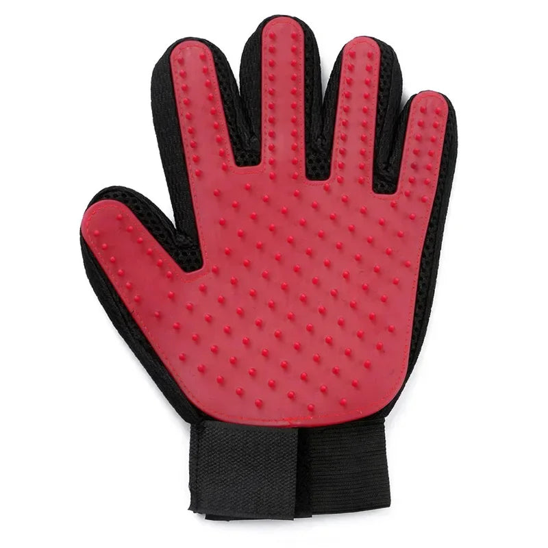 Silicone Pet Grooming Gloves For Cats And Dogs Hair Removal