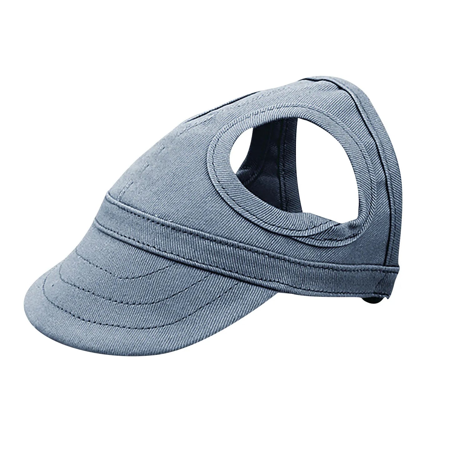 Dog Summer Oxford Visor Hat Leather Cap For Small Dogs