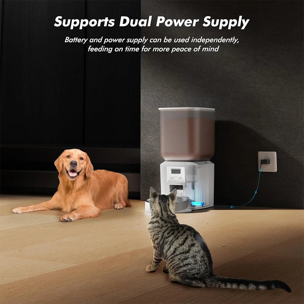 Nityers Automatic Cat Feeder Key Control And Voice Recorder